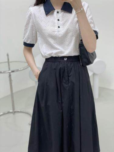 新款文艺蕾丝小衫—百搭半裙，女装半身裙，晗梦轩