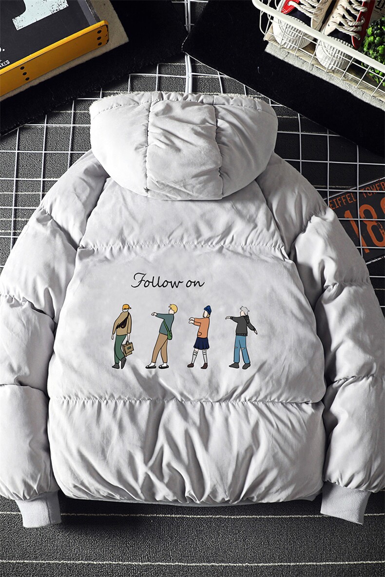 MY16043-P100加厚加绒连帽衣男大码服男面包服男,男装棉衣,电商A040A