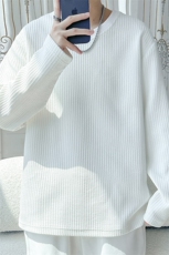 2026春季新款旋律风车大码鸡心领长袖T恤M-5XHT24839-特P20，男装T恤，电商A022