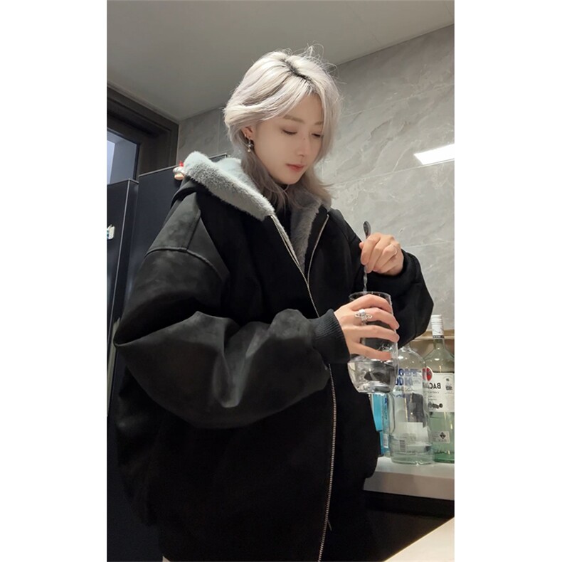 PU皮座山雕男女休闲复古棉衣外套加绒保暖仿兔毛棉服MF3677-特P98,男装棉衣,电商B295