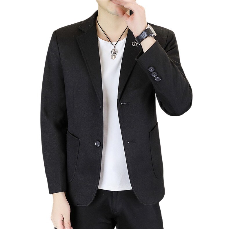 纯色单西新款冬季男士纯色两粒扣毛呢西服XZ613B-5238-P90,男装西服,星座613B