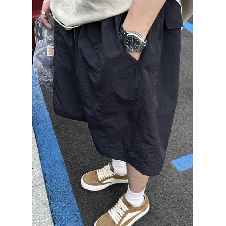 日系复古工装速干短裤男夏季宽松休闲五分裤小众直筒中裤K9009,男装牛仔裤,星座1116A（原606A-3）