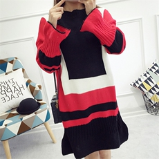 长袖2021年春季抽象图案荷叶边针织衫/毛衣时尚气质简约韩版，女装针织衫/毛衣，奕阳依阁