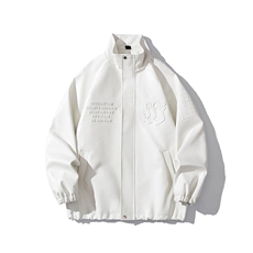 1鳄鱼纹前胸钢印印花袖中钢印印花大码M-5XL夹克JK77749P95控128，男装夹克，星座226-2