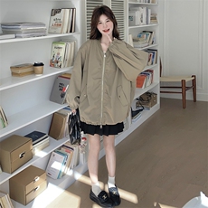新款韩版工装风个性袖子宽松大版外套2C050-1212-P150-K228，女装短外套，2C050