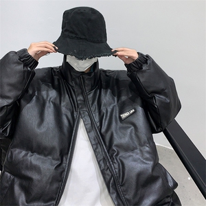 可二开 贴标魔术贴可换美式潮牌PU皮棉衣  A161-MY2283图片