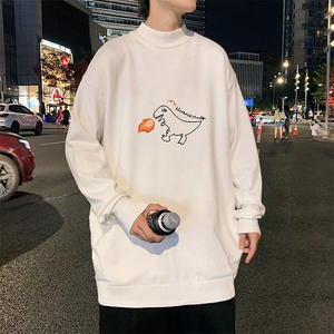 M18040-P45 加绒款-P65半高领毛衣男士大码针织衫男毛线衣男图片