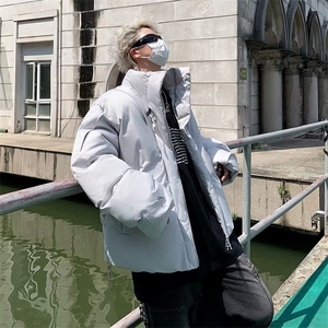 保暖小众设计立领棉衣棉服男金属潮牌加厚棉袄痞帅外套冬季 MY113图片