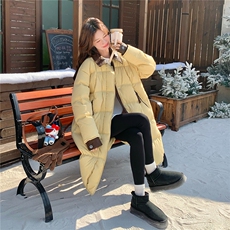 【现货】2025年冬季90白鸭绒中长款翻领羽绒服2583P395K498，女装羽绒服，浙宝301