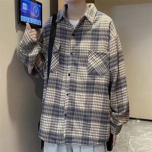 长袖衬衫男港风日系韩版潮流帅气衬衣SY108P43图片