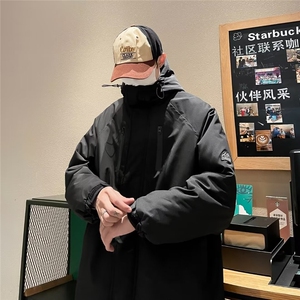 美式工装机能风冲锋衣冬季潮牌连帽潮流痞帅棉服外套MF115-P85图片