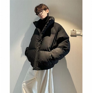 美式宽松短款三防帆布皮立领加厚保暖棉服MY0028特P80图片