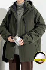 冬上新三合一冲锋衣潮加绒纯色羽绒服外套男女8311-P210控价299，男装羽绒服，电商A441-1