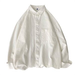 202-7-GC15 新款长袖衬衫韩版宽松休闲纯色百搭衬衣图片