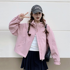 档口现货2026女装春秋装新款休闲风衣外套女353-p125-k178，女装短外套，2C266