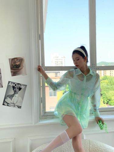 2021/夏季新品防晒套装，女装职业装，blue face