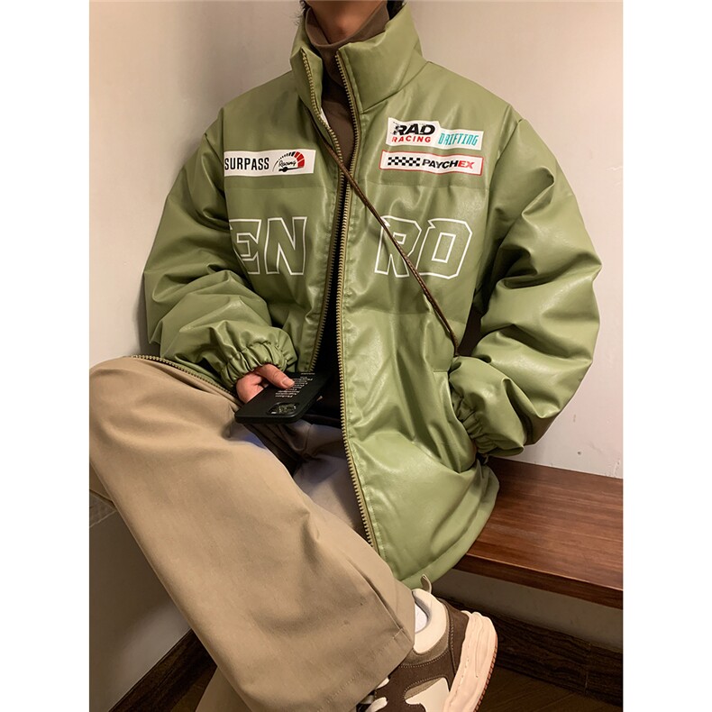 EQ156冬季新款港风宽松街头痞帅机车服加厚皮棉衣棉服外套男P118，男装棉衣，电商C306-1