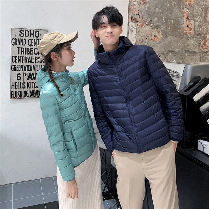 秋冬轻薄羽绒服达标50绒防水不跑绒情侣款青少年5063-7003，男装羽绒服，星座304A-1
