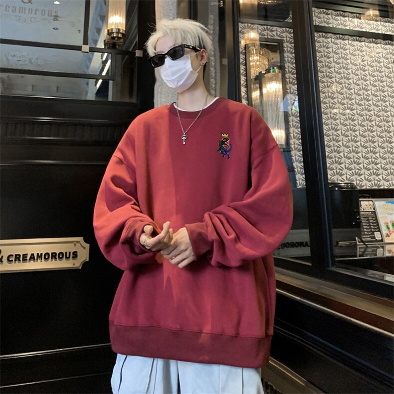 ！圆领卫衣男装港风长袖t恤男外套男 WY549-特P23图片