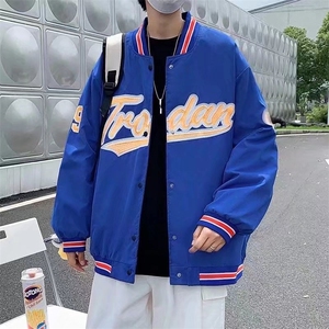 潮流夹克潮男春季棒球领夹克JW011P55图片