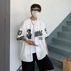 2025夏新款男潮流宽松胶印印花男士短袖t恤T601P35，男装T恤，星座1108