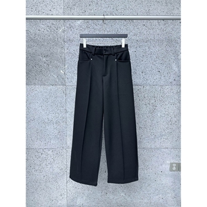 轻熟风 加厚呢料宽松韩版休闲裤直播推荐 7303-P85图片