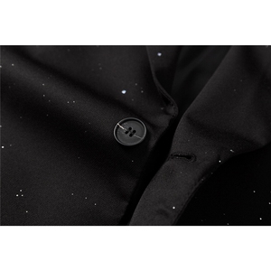 立体白底96%聚酯纤维4%氨纶满天星西服男西装男XF77871P85控138图片