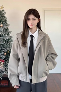 立领西装夹克高级感工装外套 JK289 特P82图片
