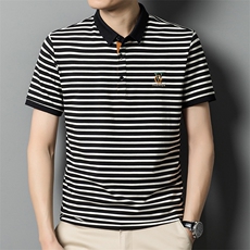 polo衫短袖男夏季潮牌2024新款半袖上衣宽松翻领t恤男SW557-P63，男装Polo衫，星座1105-3