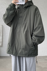 8XL-M冲锋衣外套男加棉加厚夹克秋冬户外登山服JK1313薄P90控110，男装夹克，电商D206-1