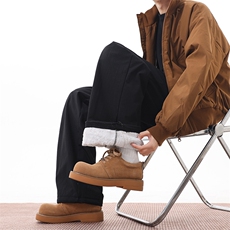 美式复古秋冬加绒棉裤男款休闲裤直筒长裤子K0884-P42，男装棉裤，星座308B-2