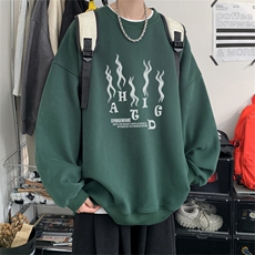 特P25控48秋冬新款男士圆领卫衣宽松休闲日常百搭上衣WQ2426，男装卫衣，电商B370