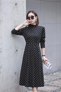 时尚韩版碎花裙图片