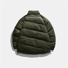 ZM032-P200 羽绒服斜纹特色斜踩线加厚保暖300克绒羽绒服男图片