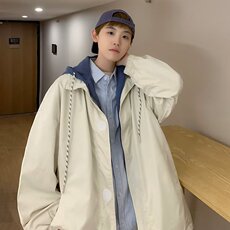 男秋季2023新款长袖夹克假两件外套JM06P60，男装夹克，星座1116-2