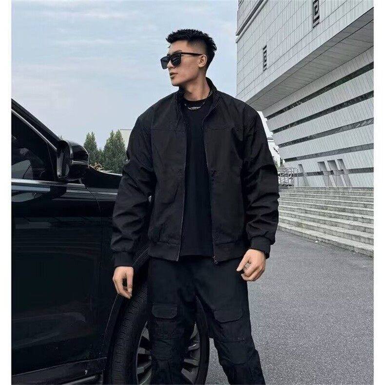 秋冬痞帅美式象牙白立领夹克棉服外套男加厚休闲棉衣冲锋衣户外潮,男装棉衣,星座1210-1