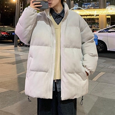 港风麂皮绒棉服男冬新款情侣棉衣外套加厚棉袄羽绒服MY8805-P68，男装棉衣，星座205-1