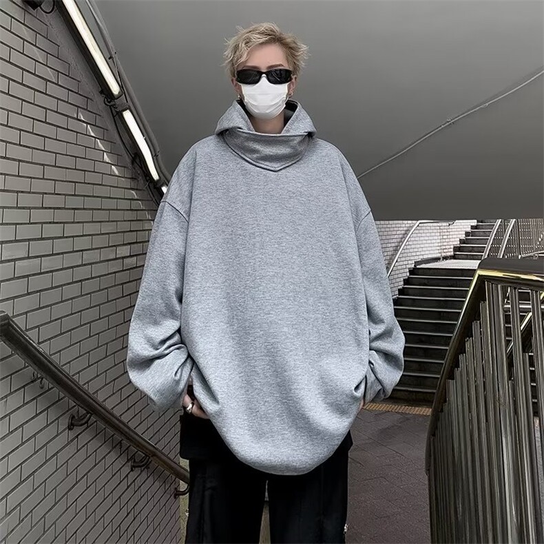 高街卫衣男韩版潮流纯色个性帅气2023冬季新款ins外套WB172-P50,男装卫衣,星座412-3