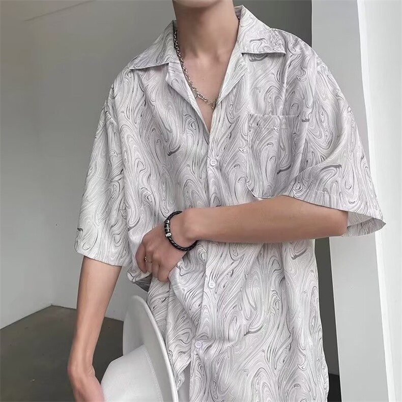 原宿男潮青春流行简约日系衬衣C624P28图片