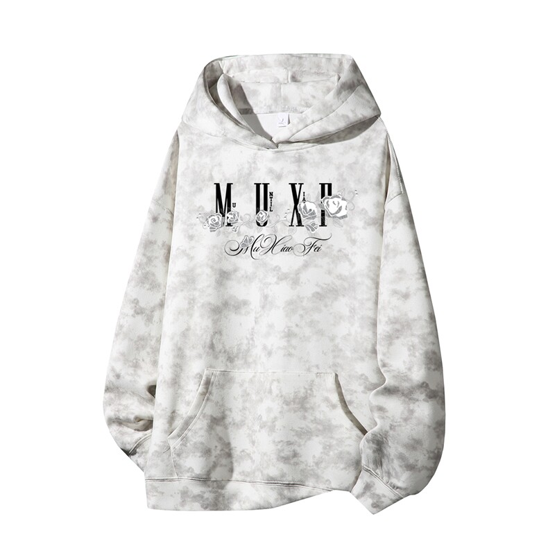 得物供货、重磅420克现货麂皮绒扎染卫衣HD019-1-WL25117ZR-P45，男装卫衣，电商019-1