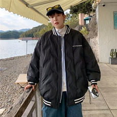 DJ9904-P68潮牌棒球棉服男冬季美式复古宽松高级感情侣棉衣外套，男装夹克，星座603-2