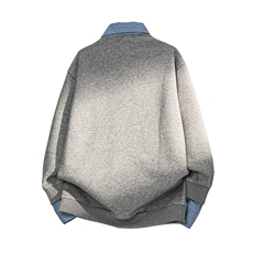 光板卫衣可二开秋季POLO拼色假两件百搭连帽情侣卫衣W6670P55，男装卫衣，电商A247