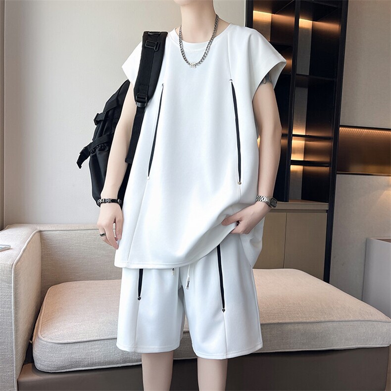 XZ210-1-2568-P50夏季短袖套装,男装休闲套装,星座210-1