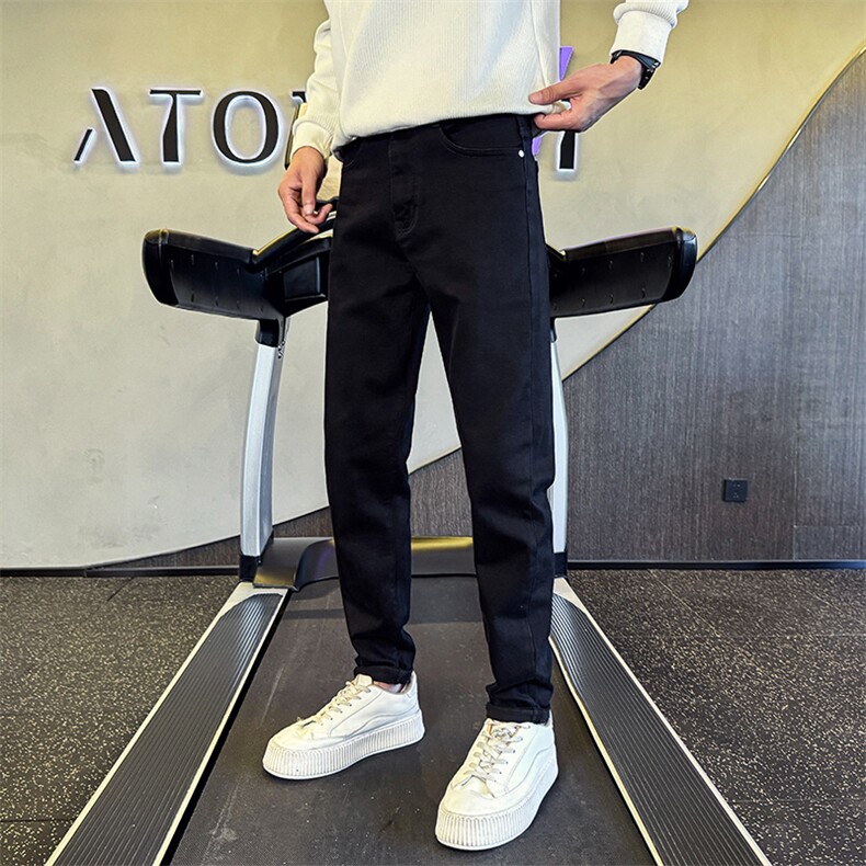 2026春季新款牛仔裤男士高品质修身休闲牛仔裤长裤潮901N61P68，男装牛仔裤，星座901