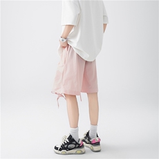 抖音品质夏季新款潮流褶皱宽松冰丝五分裤B315-K24145-特p30控58，男装牛仔裤，电商B315