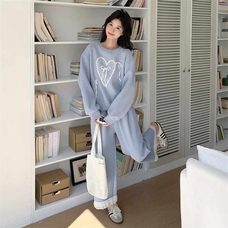 新品蓝色卫衣套装2C198-5902-P165K238,女装套装/套裙,2C198
