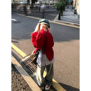 简约时尚潮流流行百搭新款气质牛仔长裤文艺原宿慵懒日系ins图片