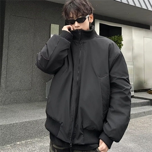 美式复古百搭外套男秋冬小众潮牌设计感痞帅夹克棉服潮MF293-P100图片