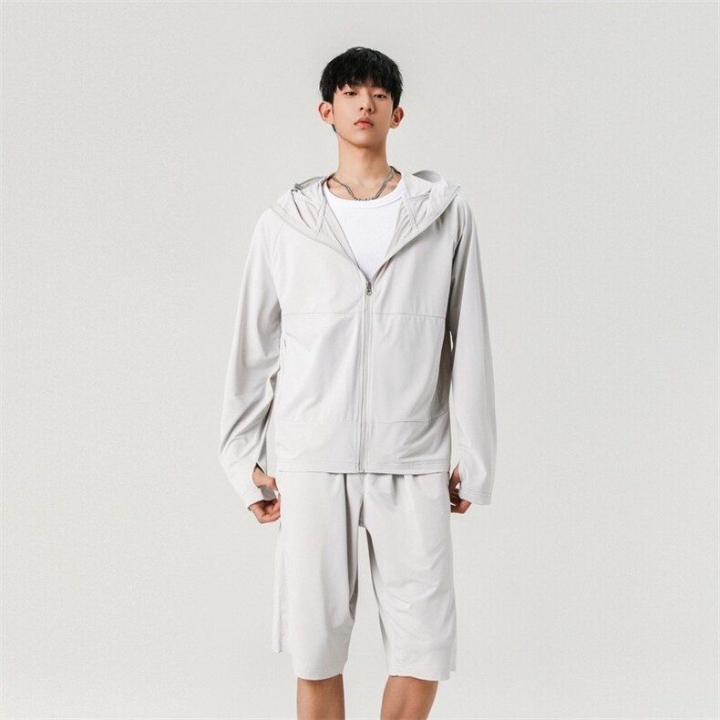 运动套装男连帽防晒防水服冲锋衣男短裤两件套A406TZ3282特P78,男装牛仔裤,星座309（原A406）