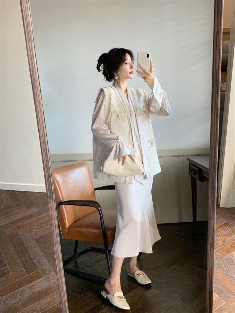 秋季新款韩系高品质小香马甲，女装马甲，M.W 嫚维